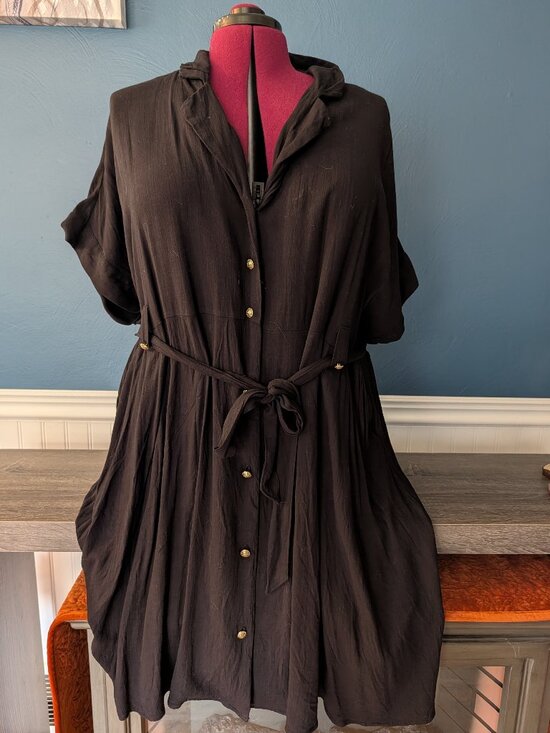 torrid Dresses & Skirts - Torrid black shirtdress size 3
